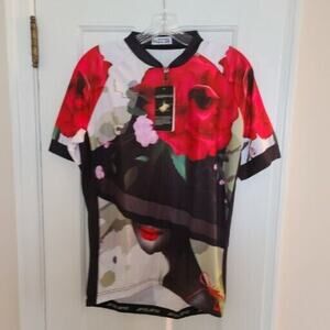 JPO Full Zip AOP Cycling Jersey Size XL NWOT